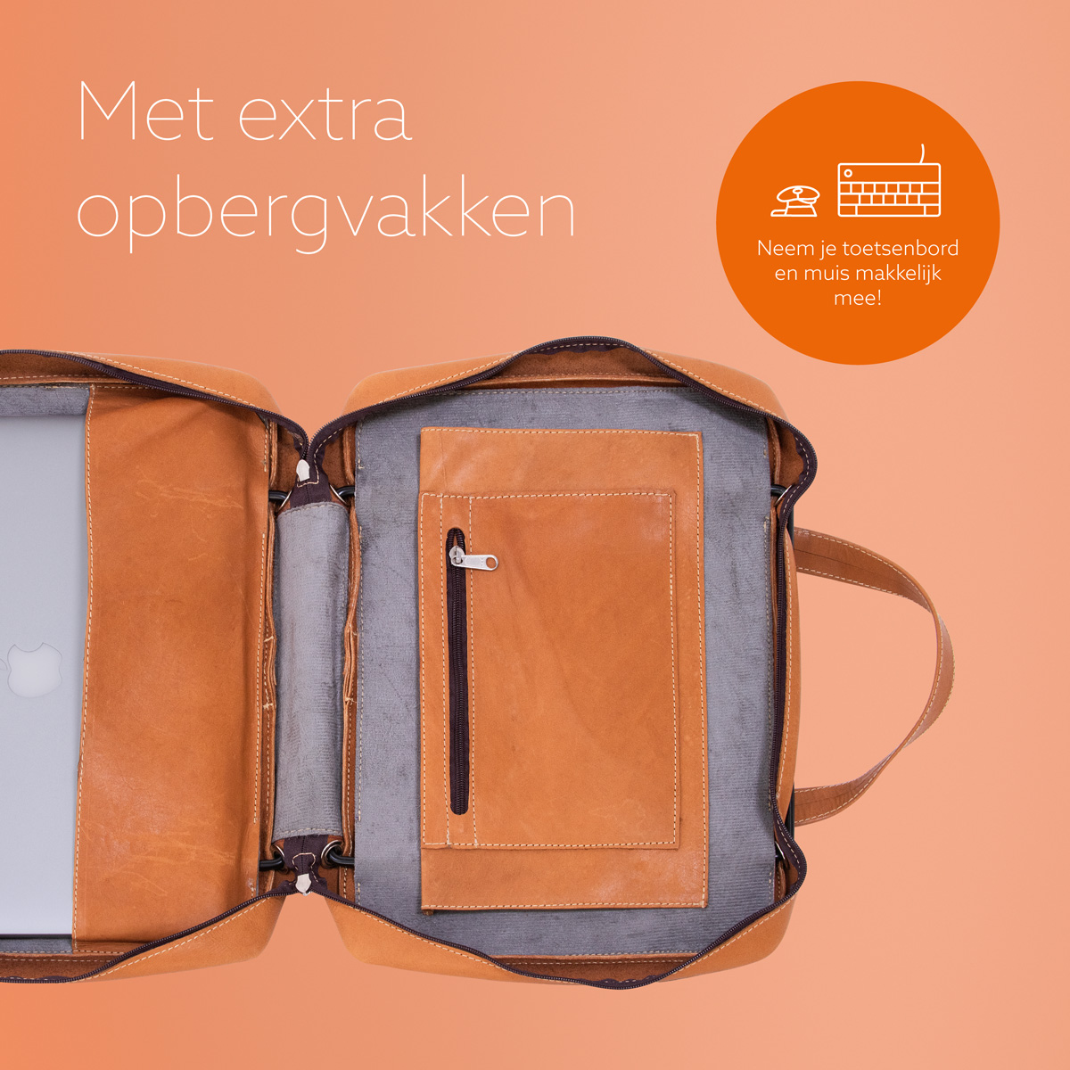 R-Go Viva 15.6″ Laptoptas (bruin)
