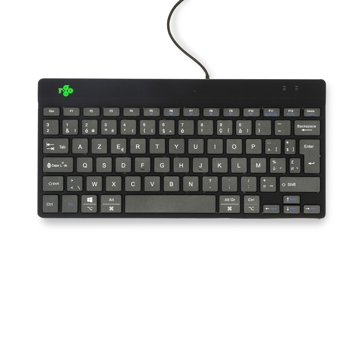 R-Go Compact Break (zwart, bedraad, AZERTY – BE)