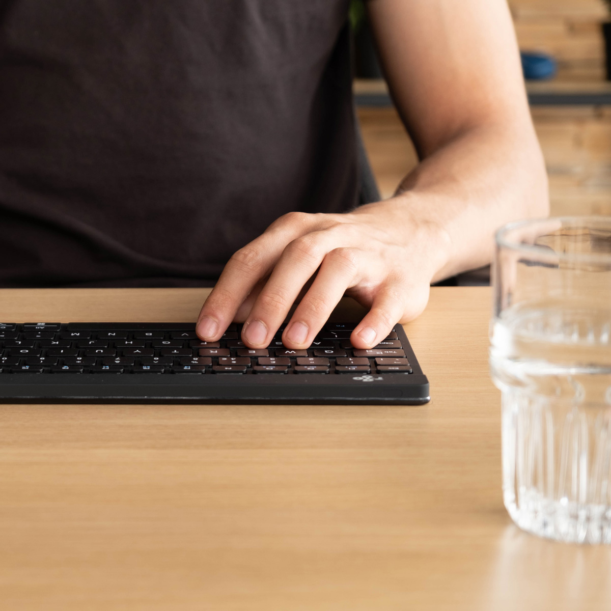 R-Go Compact Break (zwart, draadloos, AZERTY – BE)