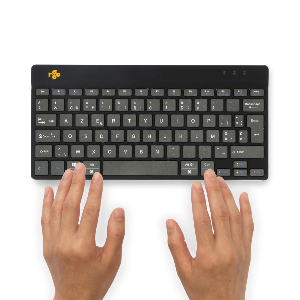 R-Go Compact Break (zwart, draadloos, AZERTY – BE)