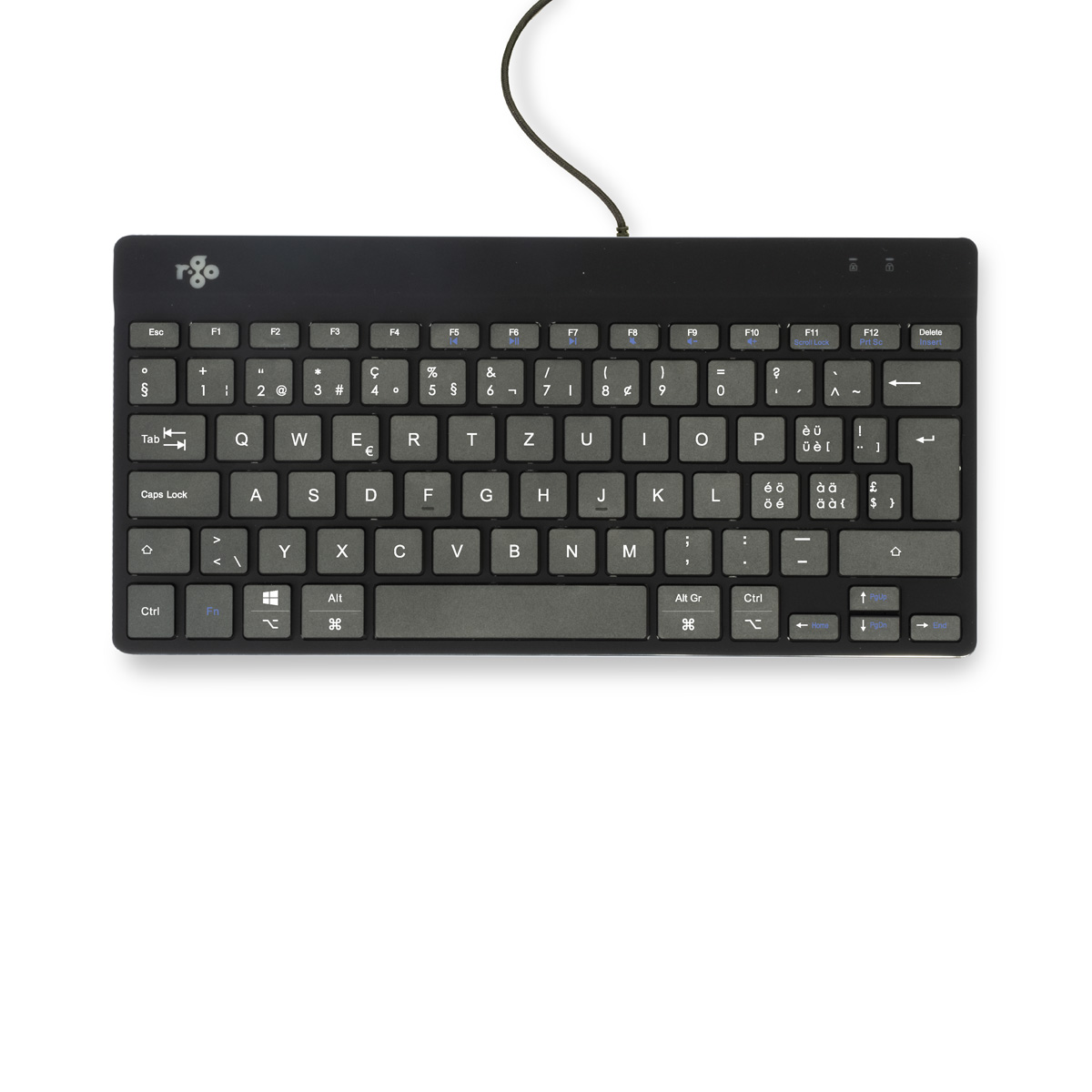 R-Go Compact Break (zwart, bedraad, QWERTZ – CH)