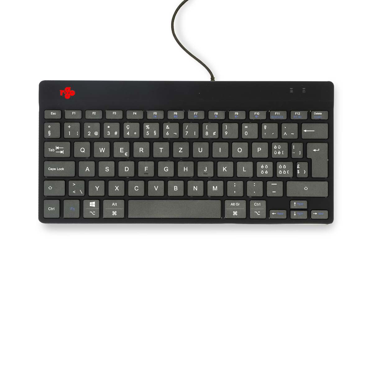 R-Go Compact Break (zwart, bedraad, QWERTZ – CH)