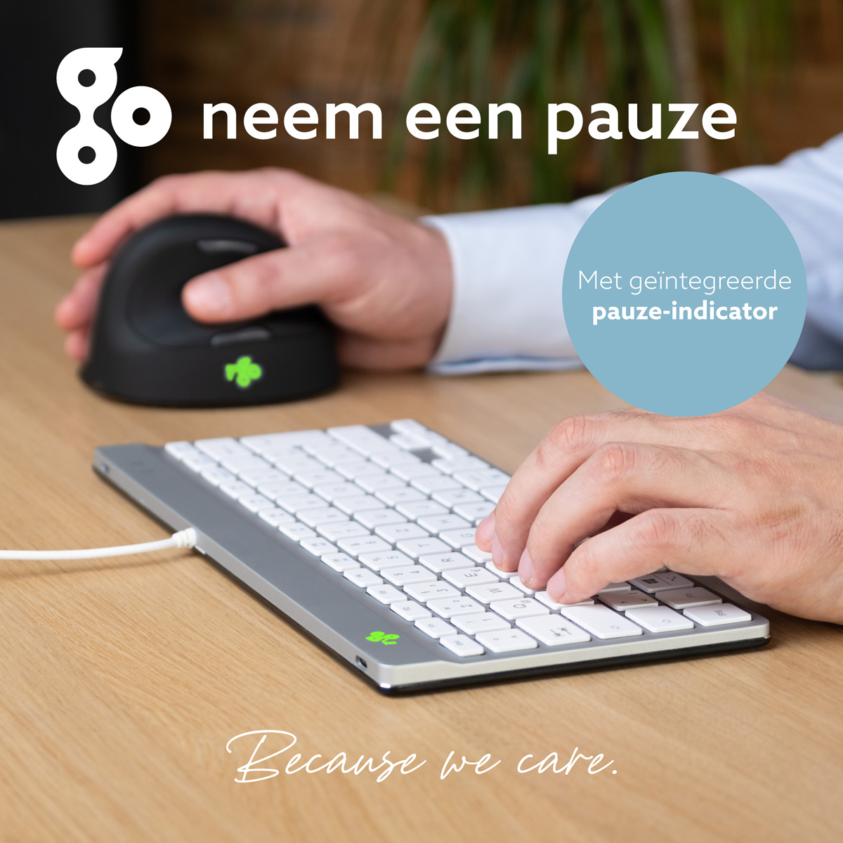 R-Go Compact Break (wit, bedraad, QWERTZ – CH)