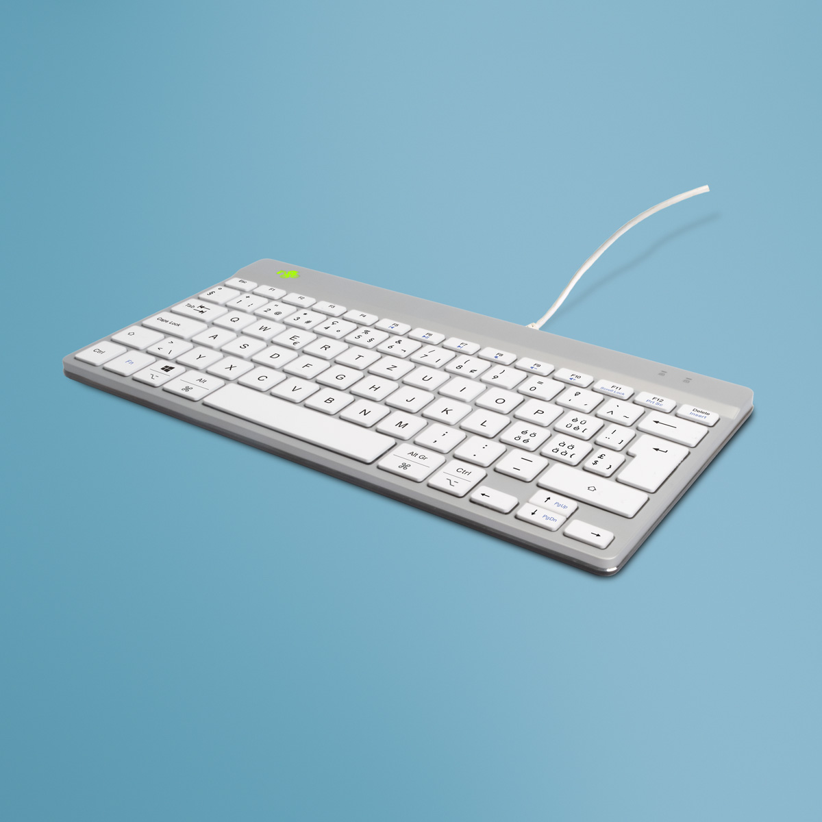 R-Go Compact Break (wit, bedraad, QWERTZ – CH)