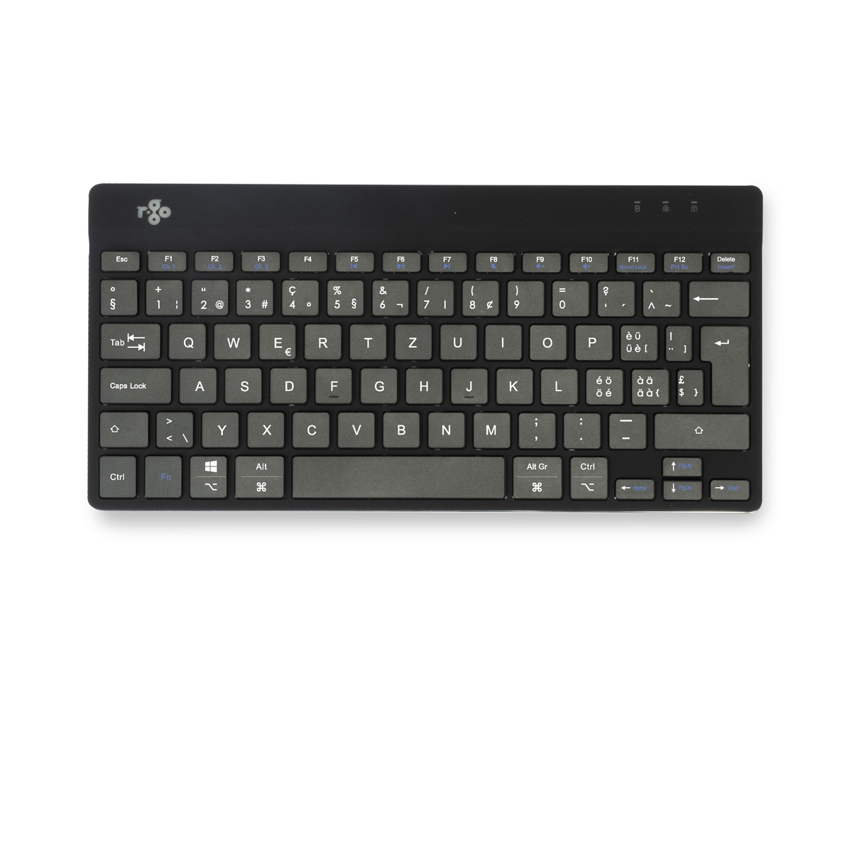 R-Go Compact Break (zwart, draadloos, QWERTZ – CH)