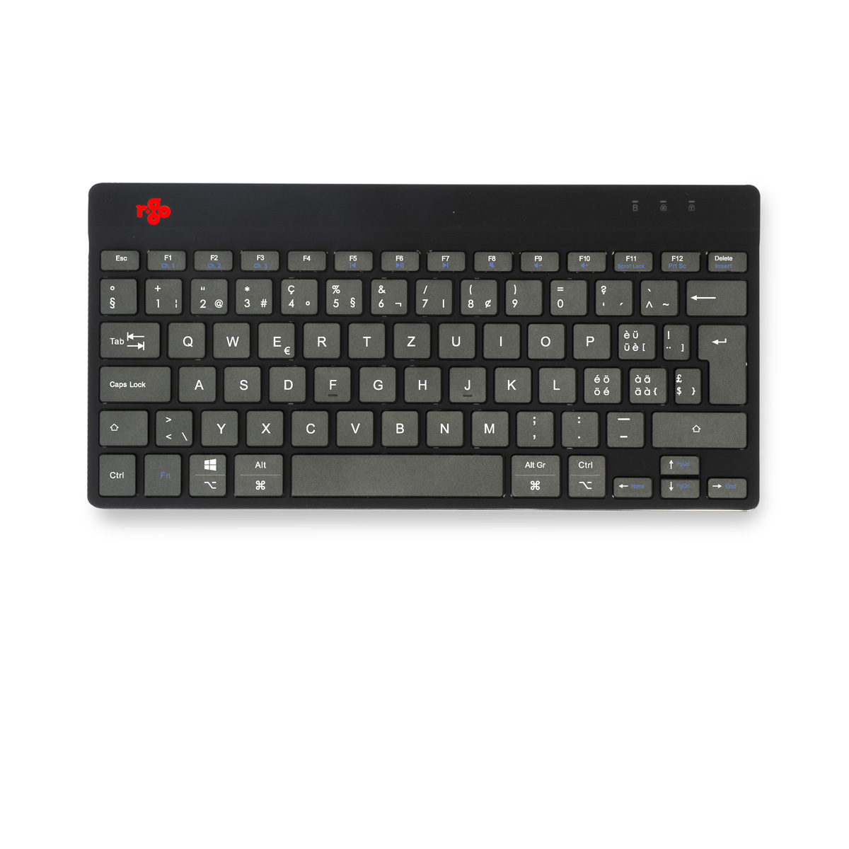 R-Go Compact Break (zwart, draadloos, QWERTZ – CH)