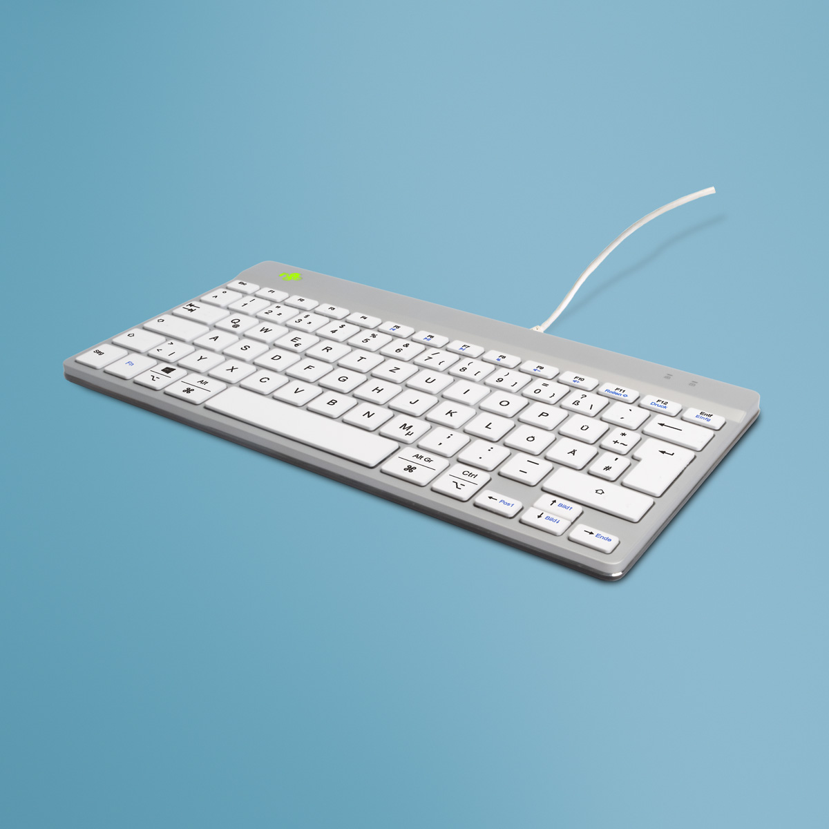 R-Go Compact Break (wit, bedraad, QWERTZ – DE)