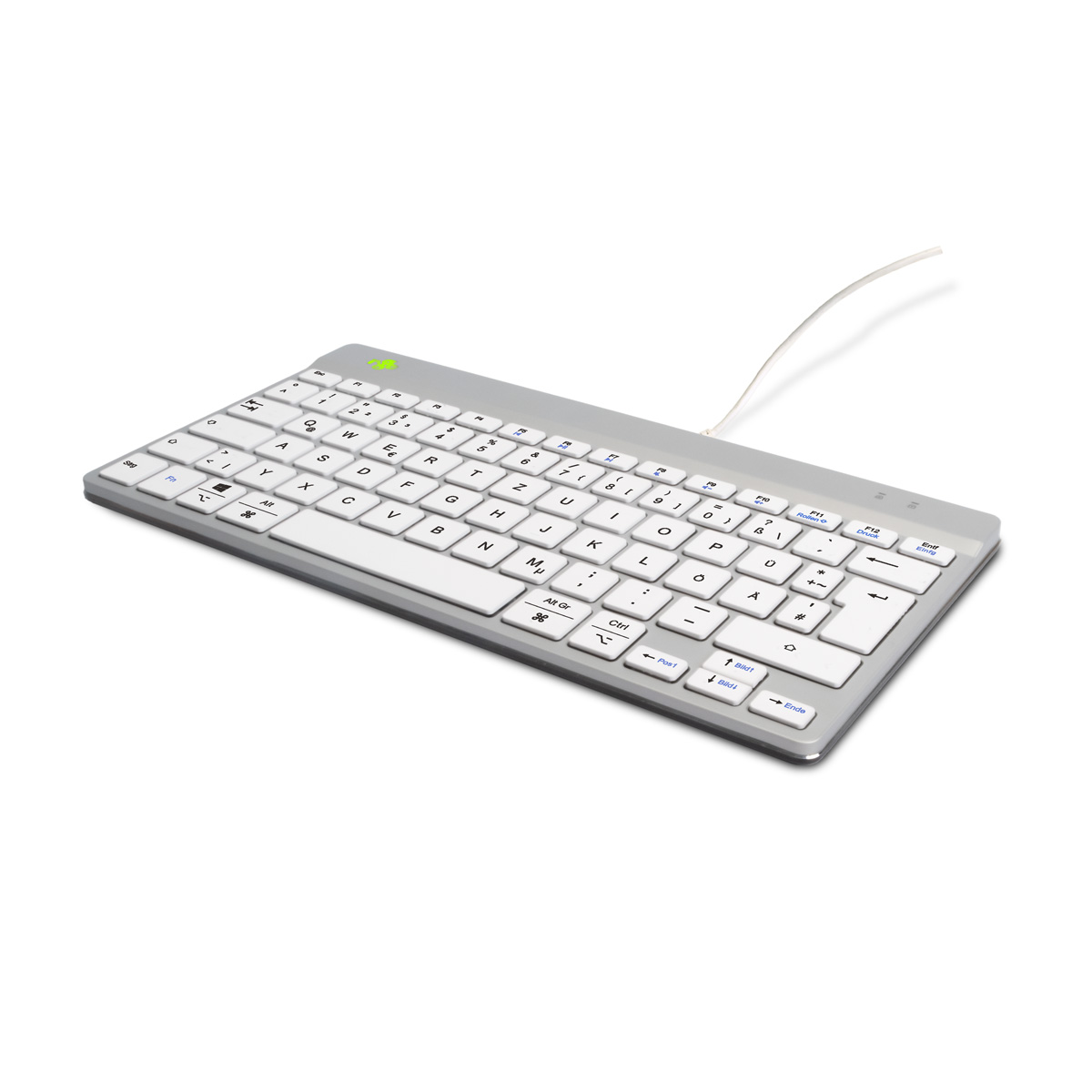 R-Go Compact Break (wit, bedraad, QWERTZ – DE)