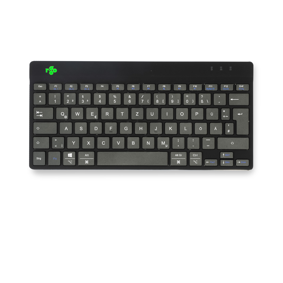 R-Go Compact Break (zwart, draadloos, QWERTZ – DE)