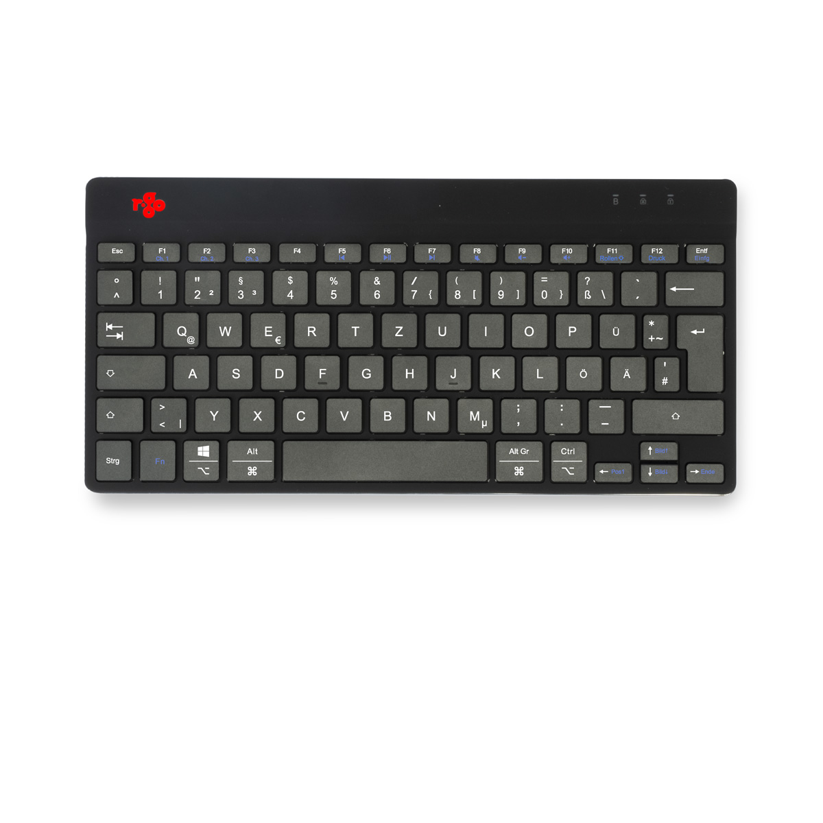 R-Go Compact Break (zwart, draadloos, QWERTZ – DE)