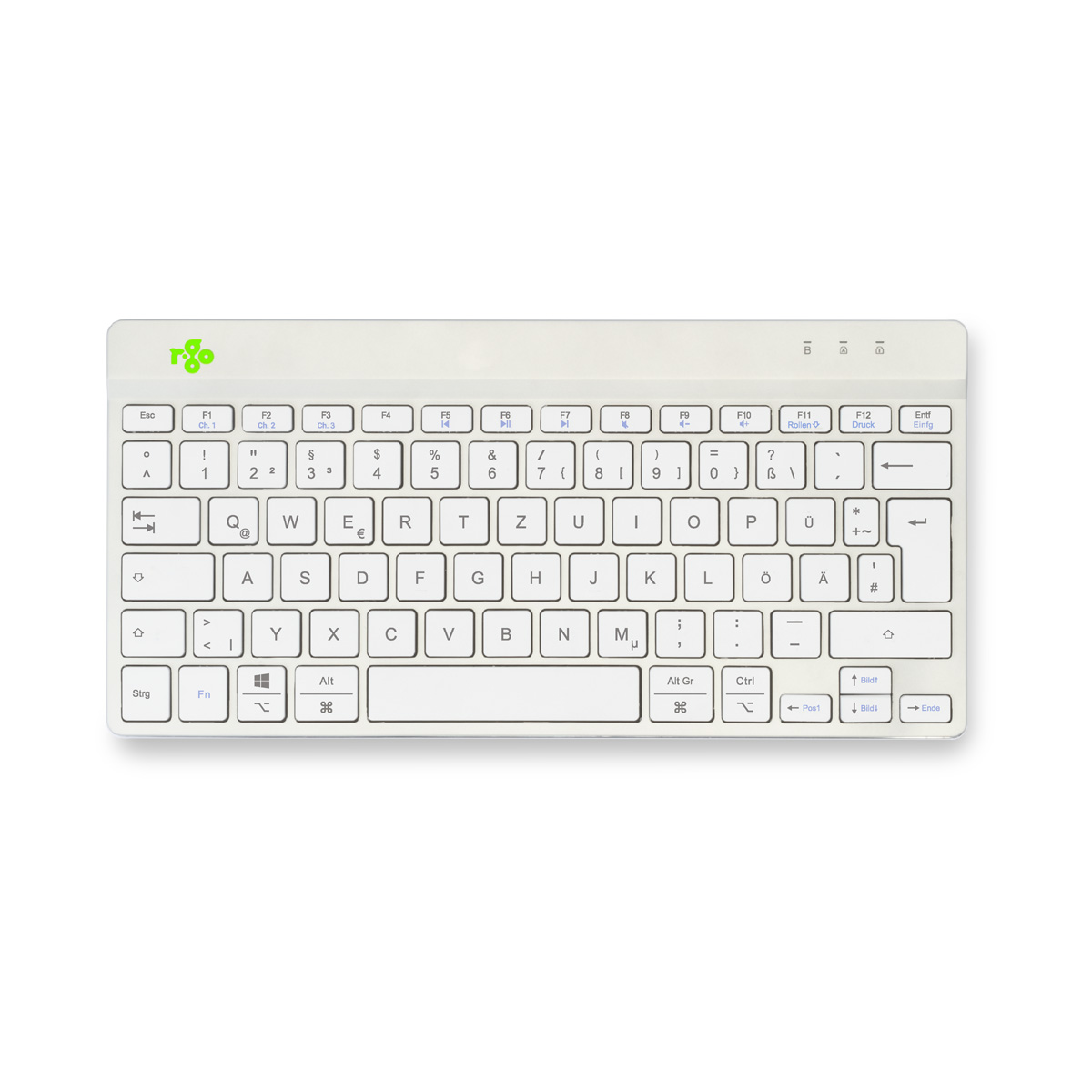 R-Go Compact Break (wit, draadloos, QWERTZ – DE)