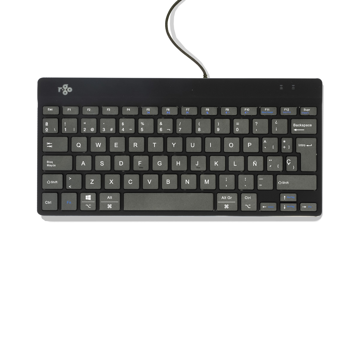 R-Go Compact Break (zwart, bedraad, QWERTY – ES)