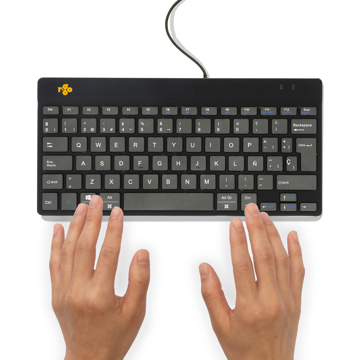 R-Go Compact Break (zwart, bedraad, QWERTY – ES)