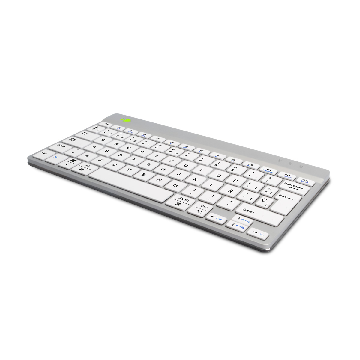 R-Go Compact Break (wit, draadloos, QWERTY – ES)