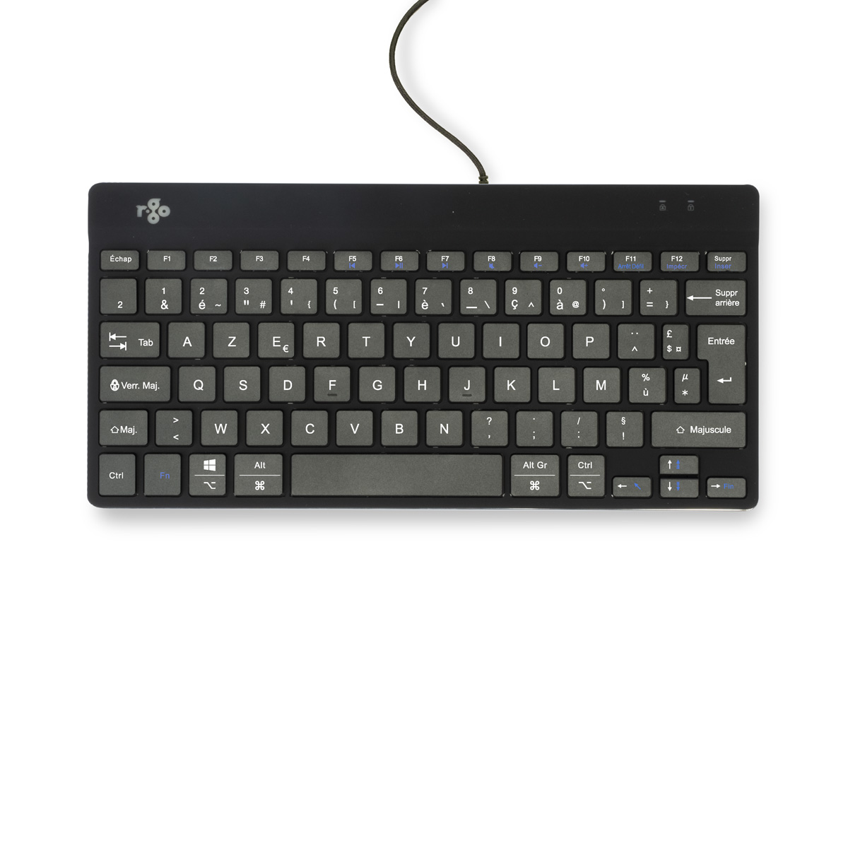 R-Go Compact Break (zwart, bedraad, AZERTY – FR)