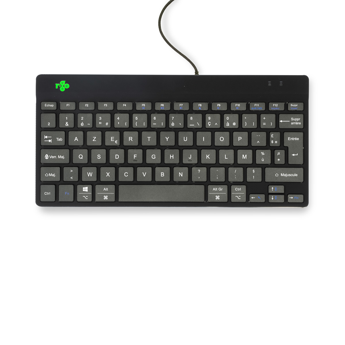 R-Go Compact Break (zwart, bedraad, AZERTY – FR)