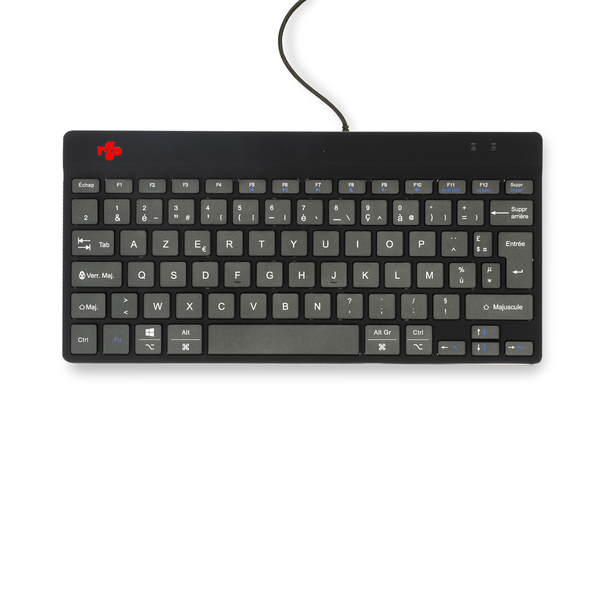 R-Go Compact Break (zwart, bedraad, AZERTY – FR)