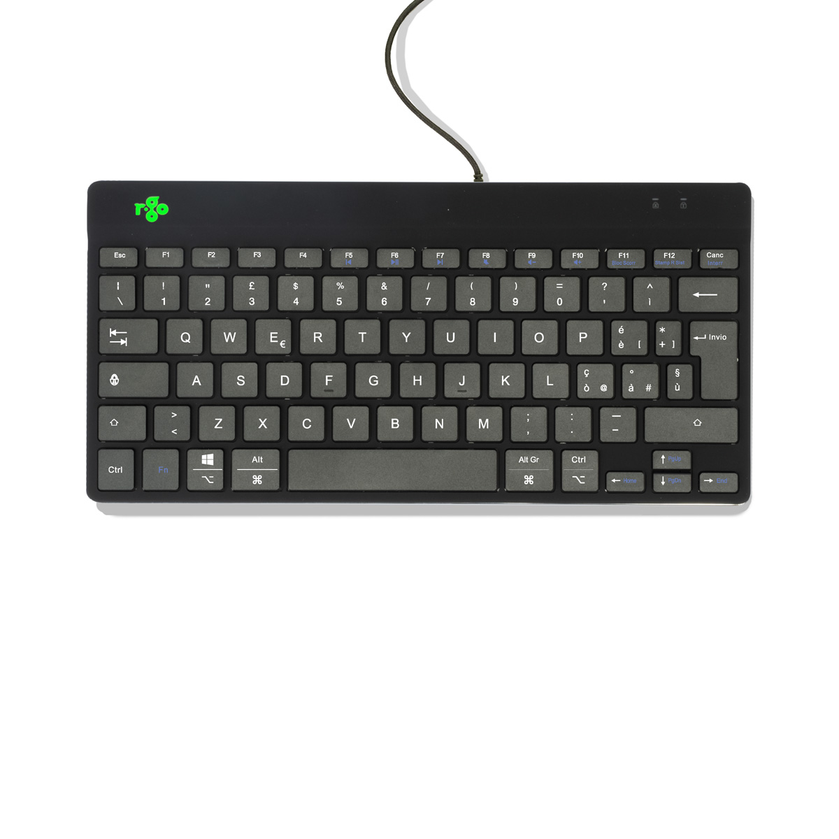 R-Go Compact Break (zwart, bedraad, QWERTY – IT)
