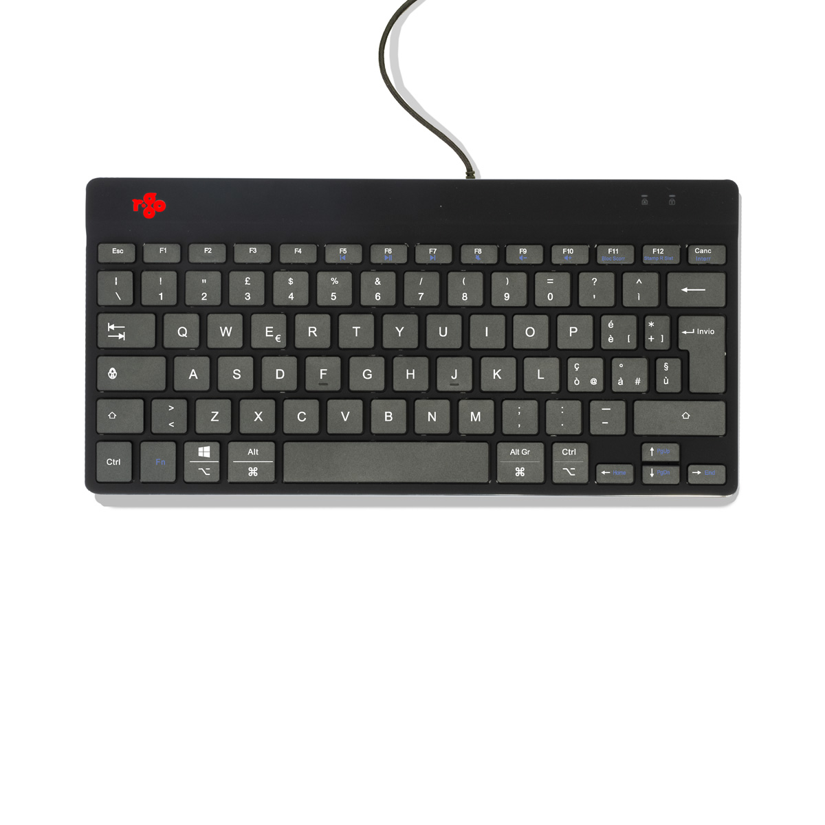 R-Go Compact Break (zwart, bedraad, QWERTY – IT)
