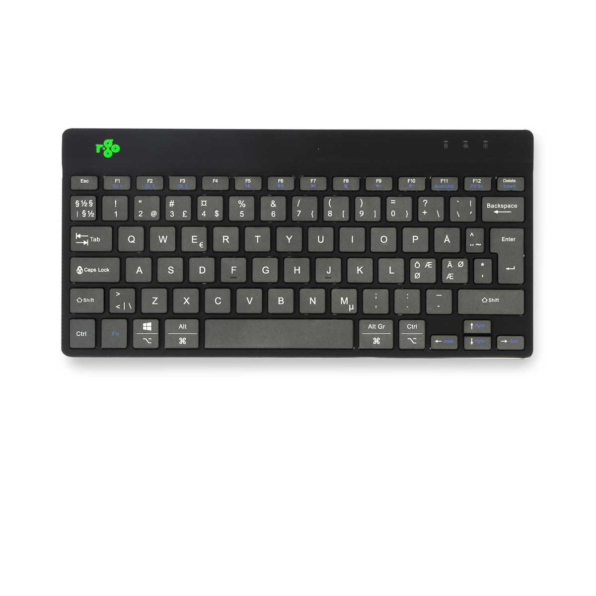 R-Go Compact Break (zwart, draadloos, QWERTY – Nordic)