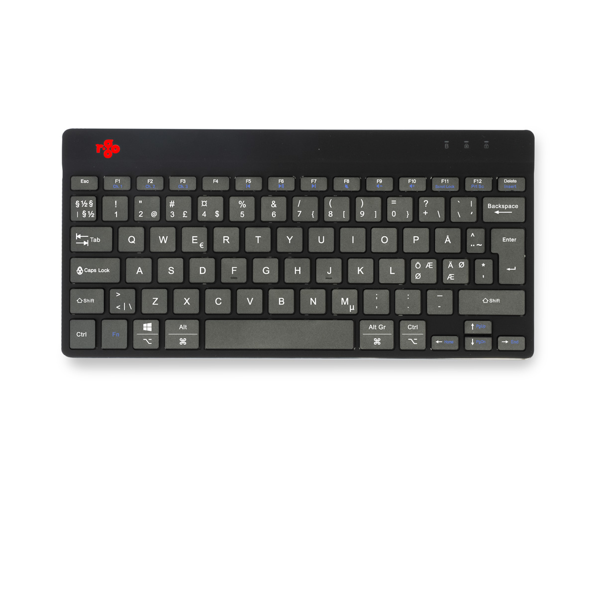 R-Go Compact Break (zwart, draadloos, QWERTY – Nordic)