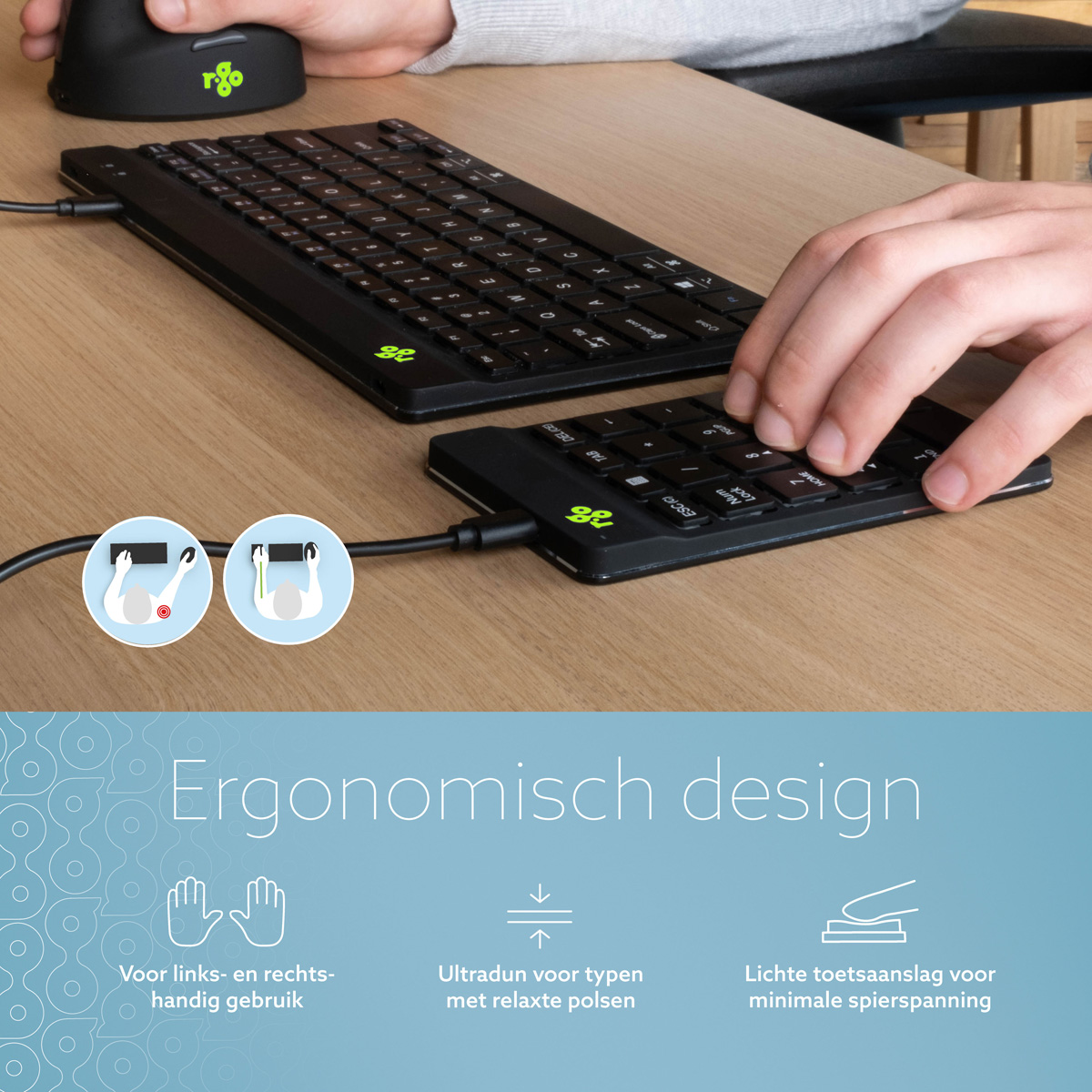 R-Go Numpad Break (zwart, bedraad)