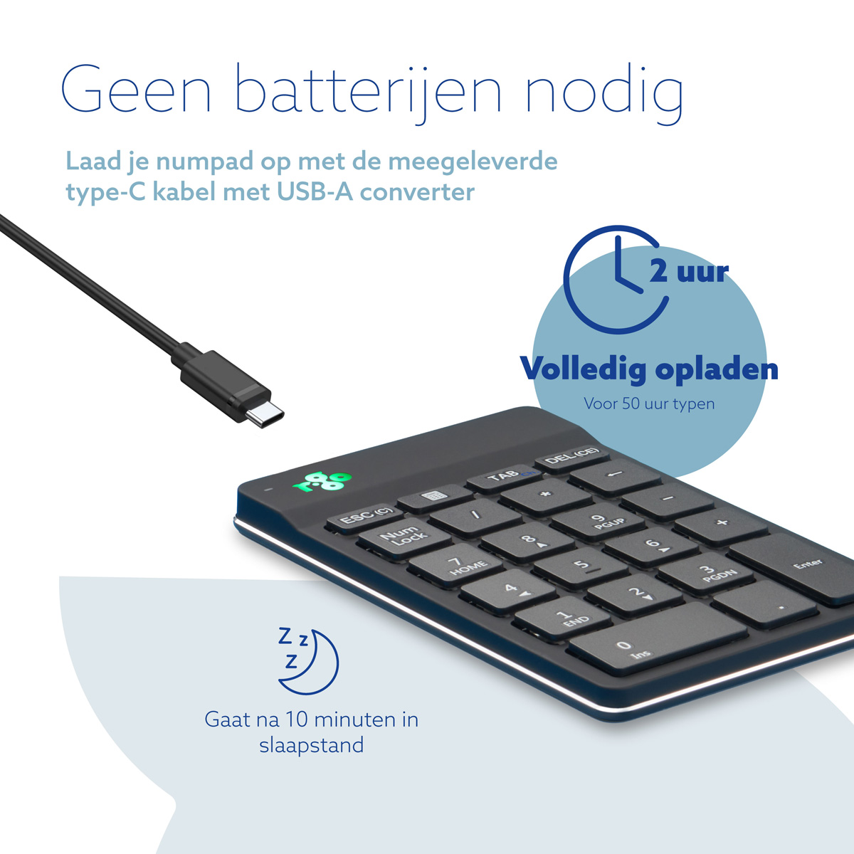 R-Go Numpad Break (zwart, draadloos)