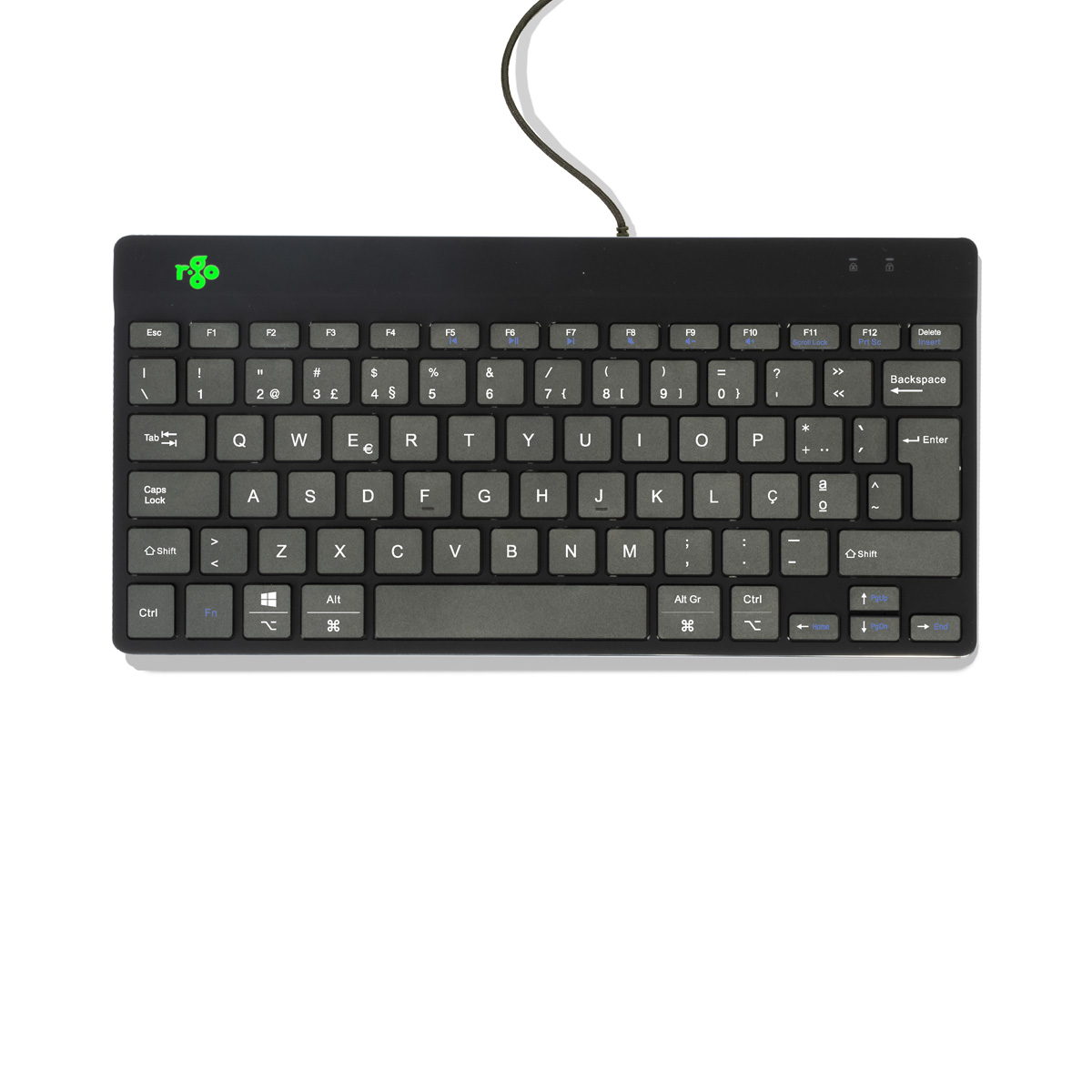R-Go Compact Break (zwart, bedraad, QWERTY – PT)