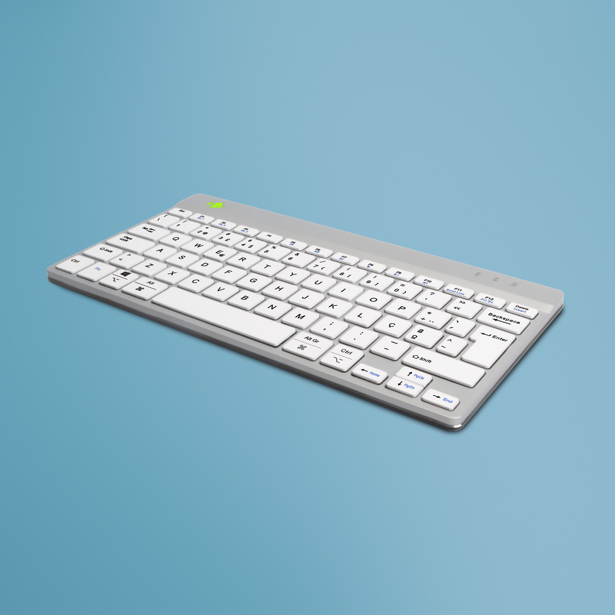 R-Go Compact Break (biały, bezprzewodowy, QWERTY – PT)