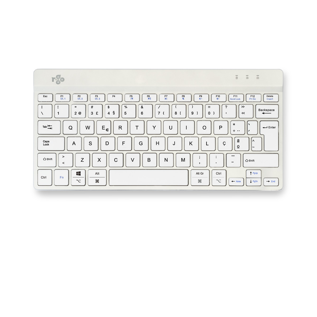 R-Go Compact Break (wit, draadloos, QWERTY – PT)