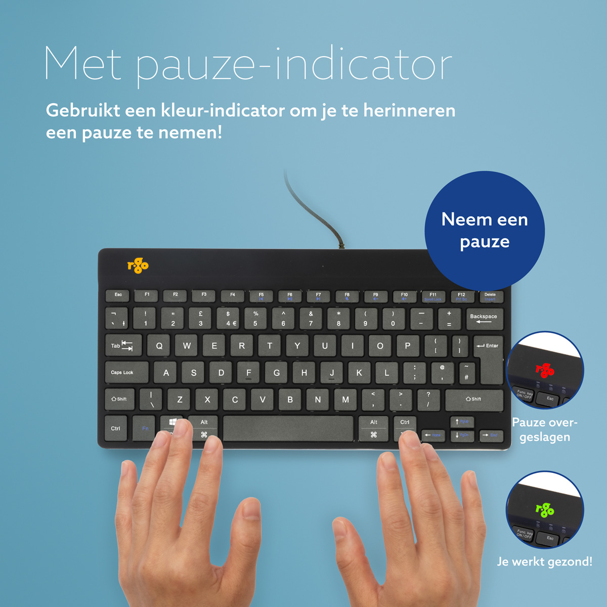 R-Go Compact Break (zwart, bedraad, QWERTY – UK)