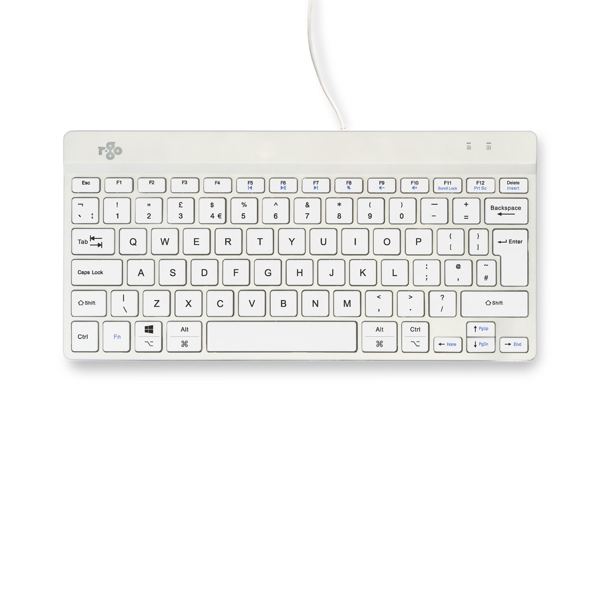 R-Go Compact Break (wit, bedraad, QWERTY – UK)