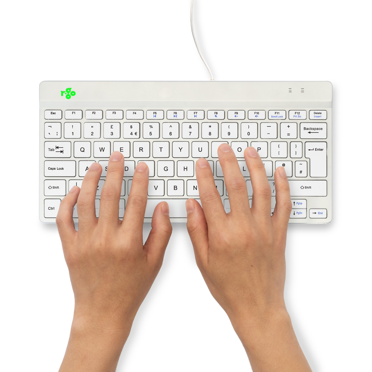 R-Go Compact Break (wit, bedraad, QWERTY – UK)