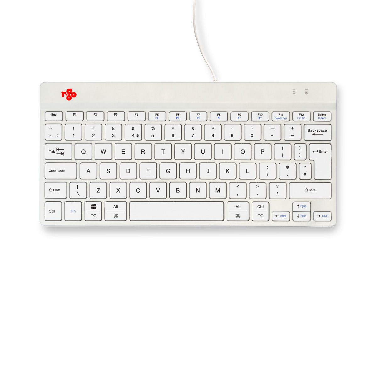 R-Go Compact Break (wit, bedraad, QWERTY – UK)
