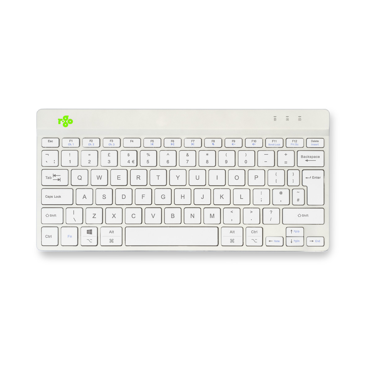 R-Go Compact Break (wit, draadloos, QWERTY – UK)