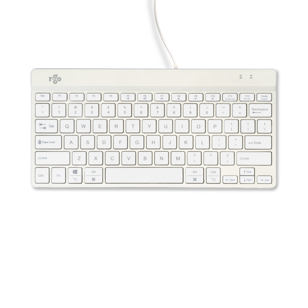 R-Go Compact Break (wit, bedraad, QWERTY – US)