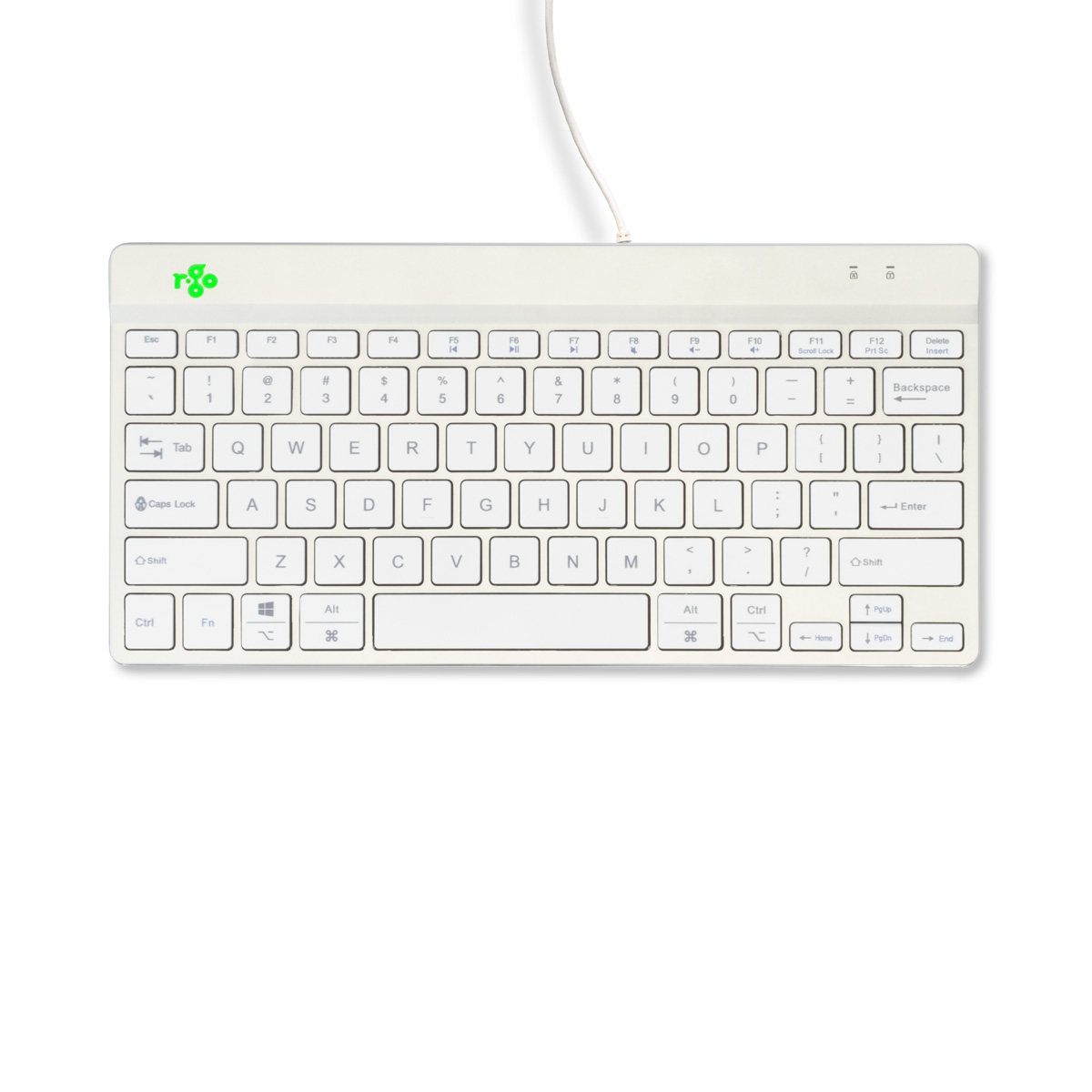 R-Go Compact Break (wit, bedraad, QWERTY – US)