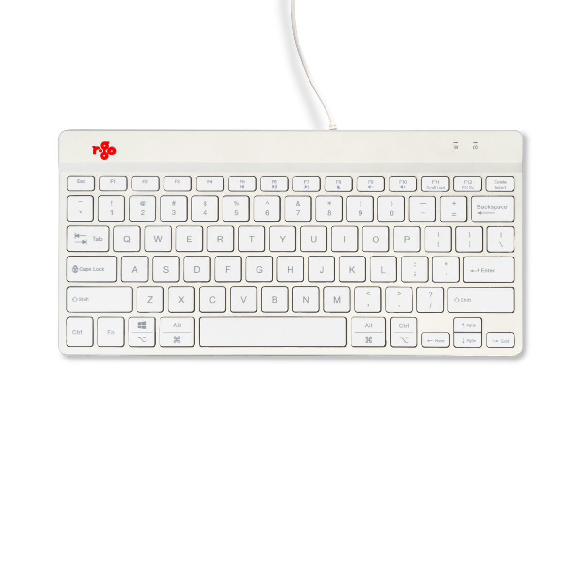 R-Go Compact Break (wit, bedraad, QWERTY – US)