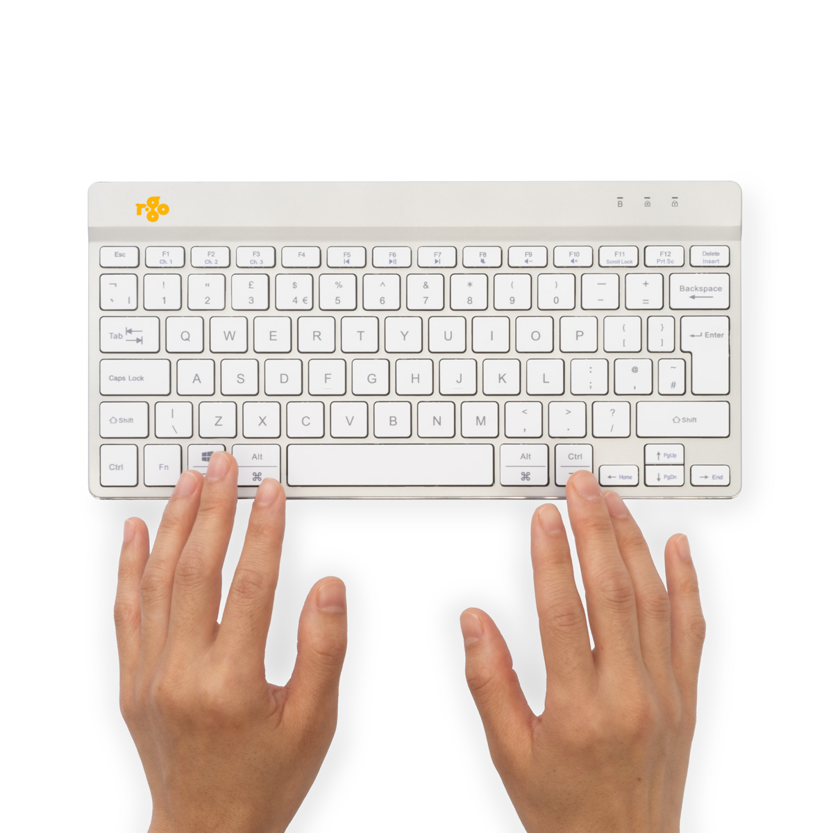 R-Go Compact Break (wit, draadloos, QWERTY – US)