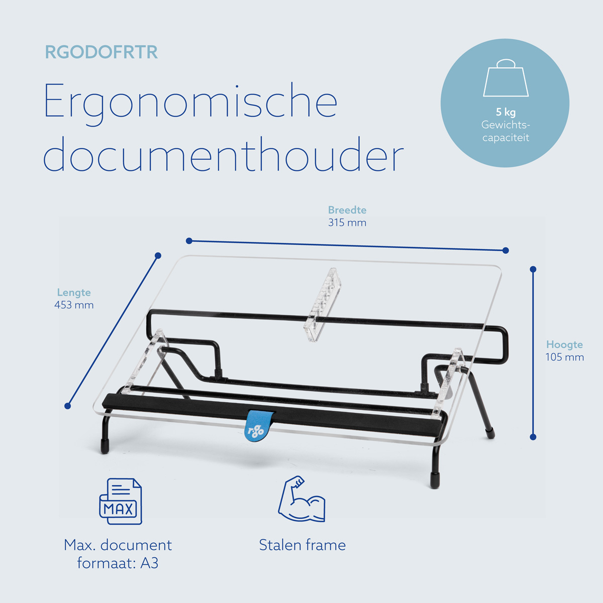 R-Go Flex Read documenthouder