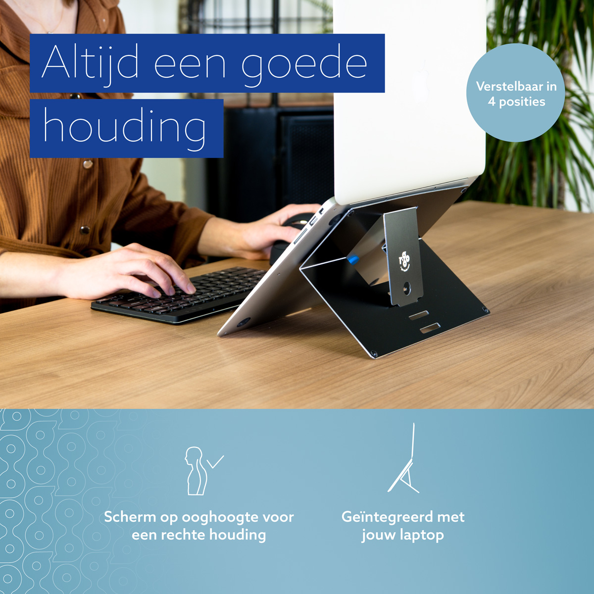 R-Go Riser Attachable Laptopstandaard