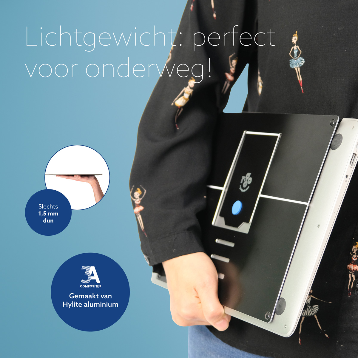 R-Go Riser Attachable Laptopstandaard