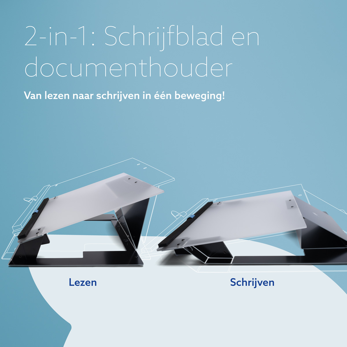 R-Go Read2Write Documenthouder (Acryl)