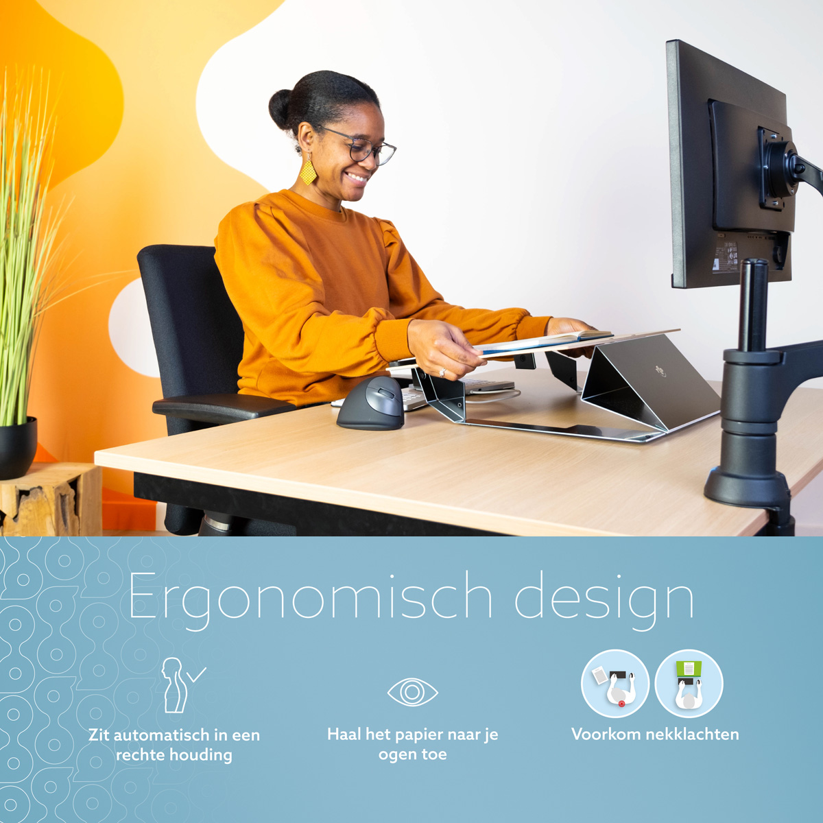 R-Go Read2Write Documenthouder (Eikenhout)