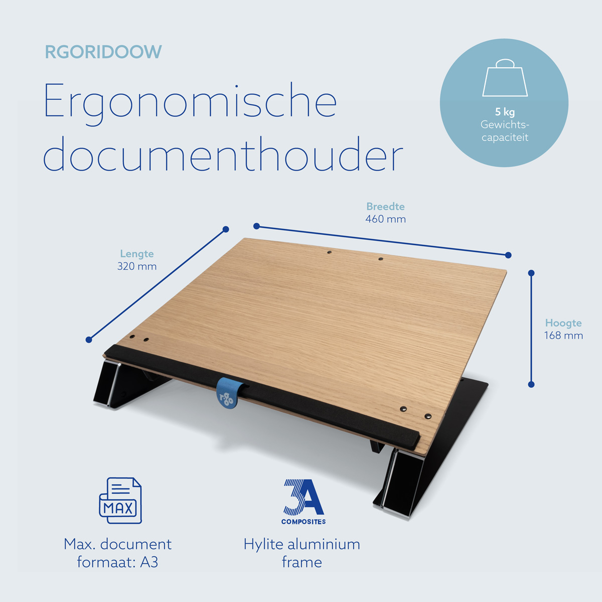 R-Go Read2Write Documenthouder (Eikenhout)