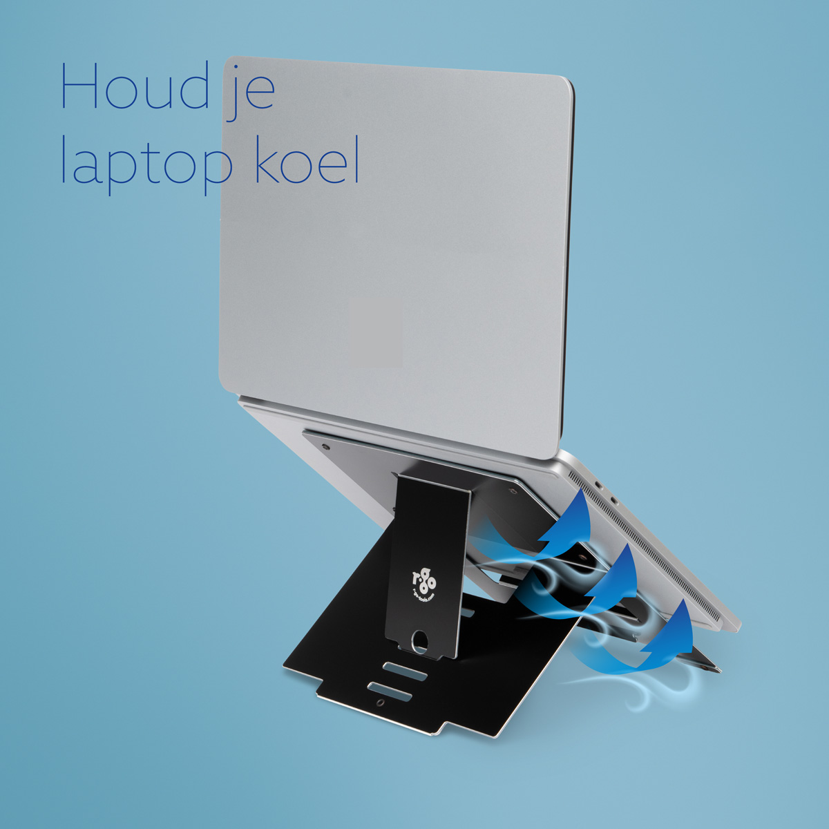 R-Go Riser Flexible Laptopstandaard (Zwart)