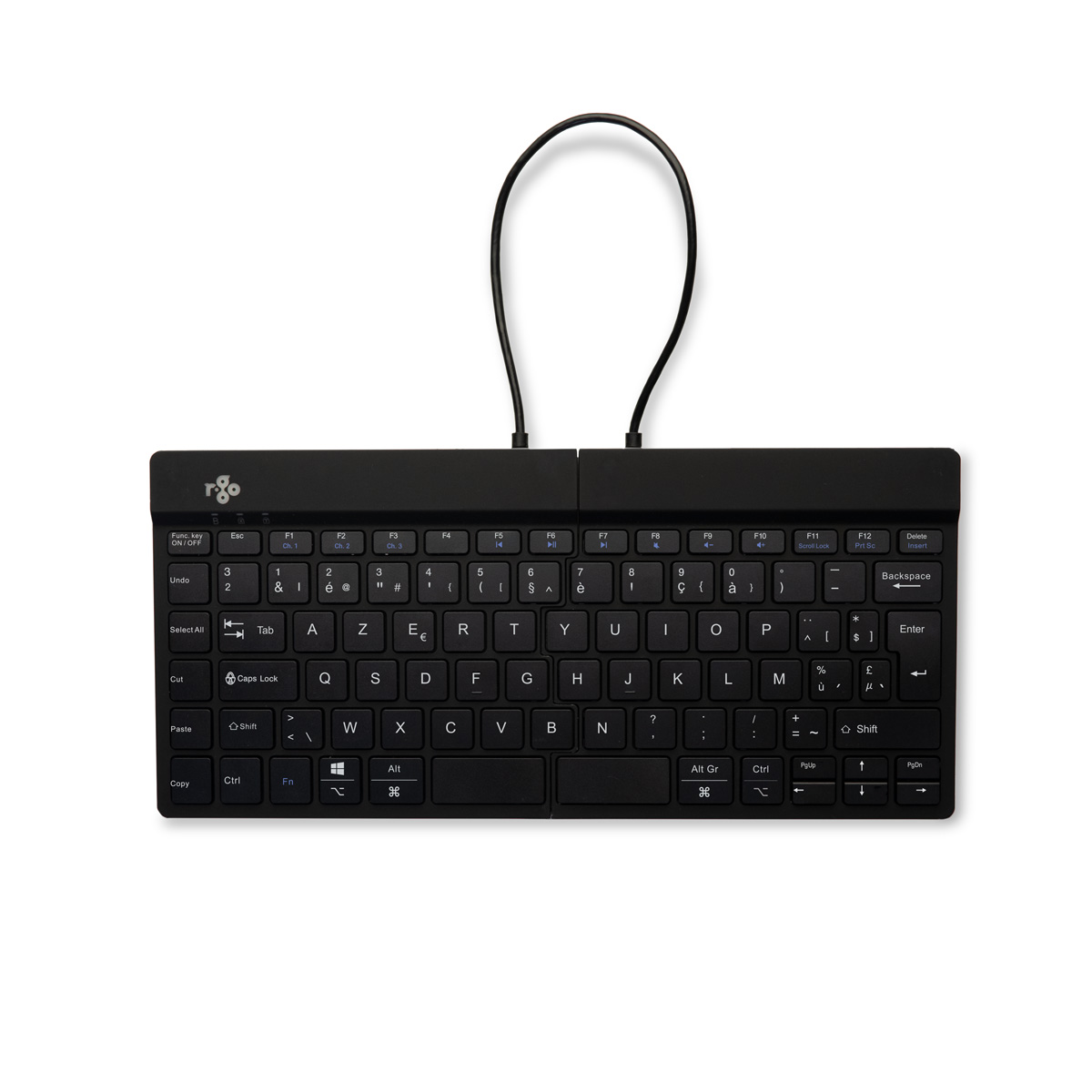 R-Go Split Break versie 2 (zwart, draadloos, AZERTY -BE)