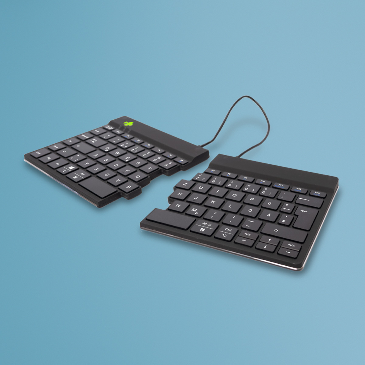 R-Go Split Break versie 2 (zwart, draadloos, QWERTZ – DE)