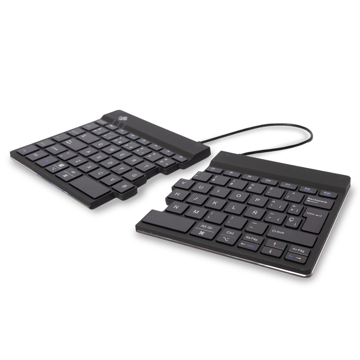 R-Go Split Break versie 2 (zwart, draadloos, QWERTY – ES)