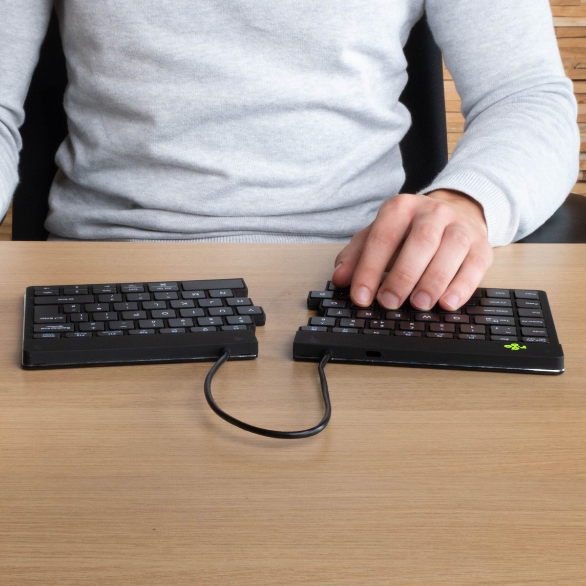 R-Go Split Break versie 2 (zwart, draadloos, AZERTY – FR)